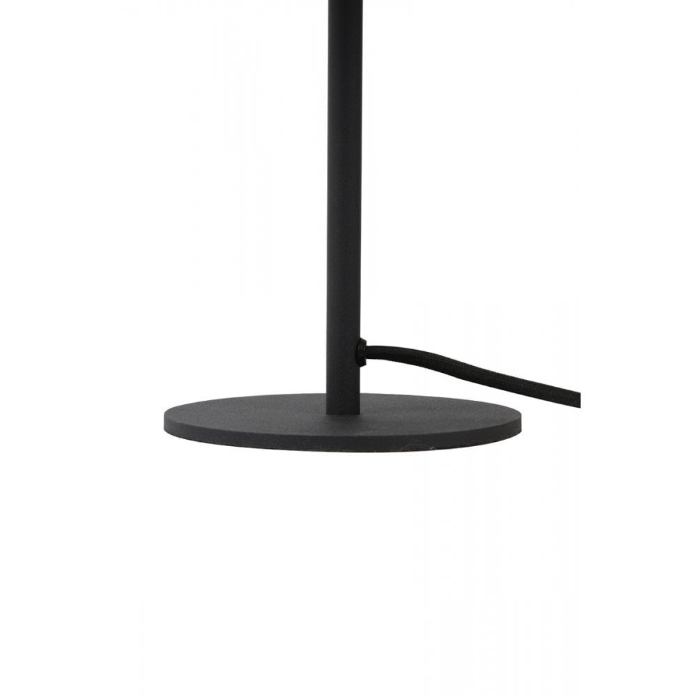 Merel Matte Black Round Metal Table Lamp 25x35cm