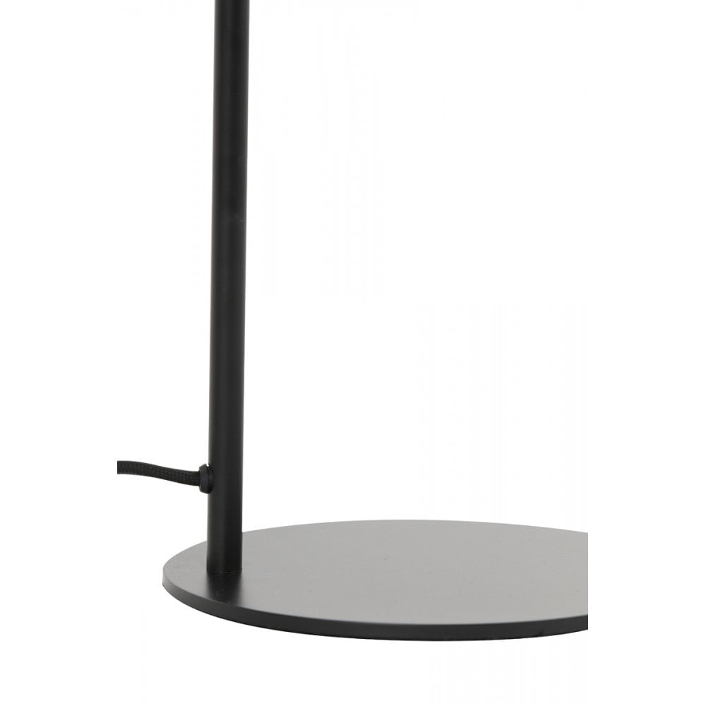 Rakel Matte Black & Smoked Glass Table Lamp 28x17x50.5cm, E14 Fitting