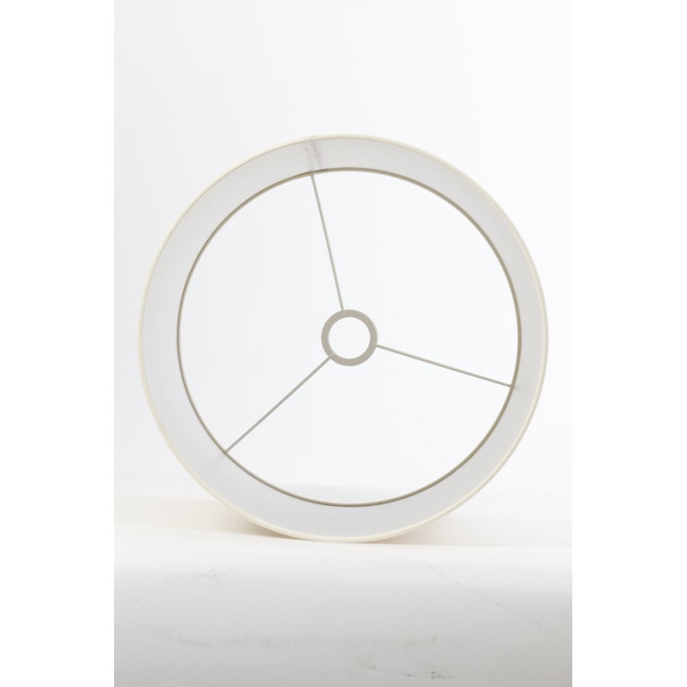 Pearl White Textile Round Lampshade 35x35x40cm