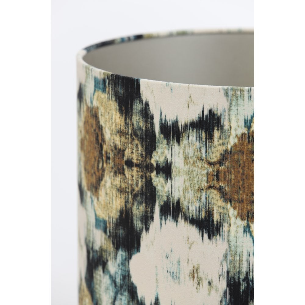 Scarabee Blue Round Textile Lampshade 30x30x21cm