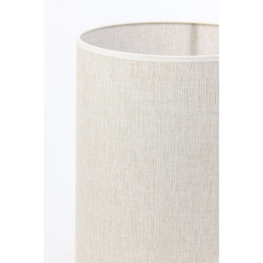Pearl White Round Textile Lampshade 25x25x30cm