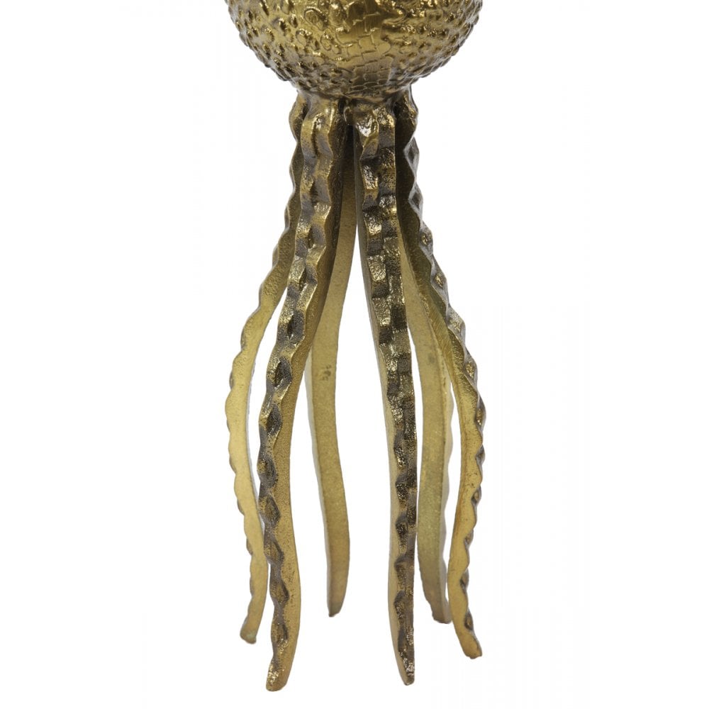 Nautical Octopus Brass Sculpture 12x25cm
