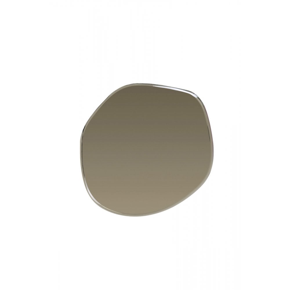 Vido Smoked Silver Mirror - 53x46cm Metal Frame
