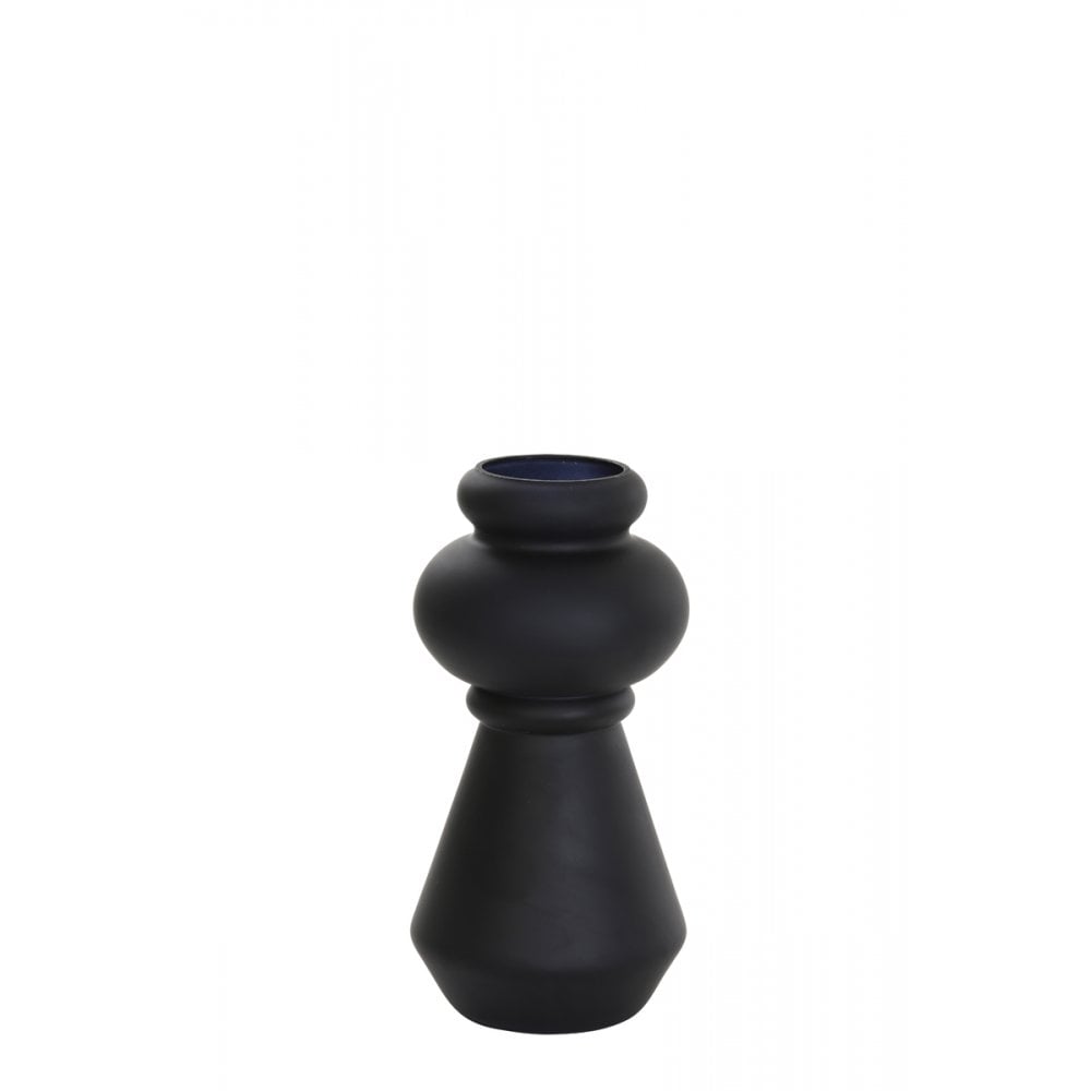 Livon Matte Black Glass Vase 27.5cm