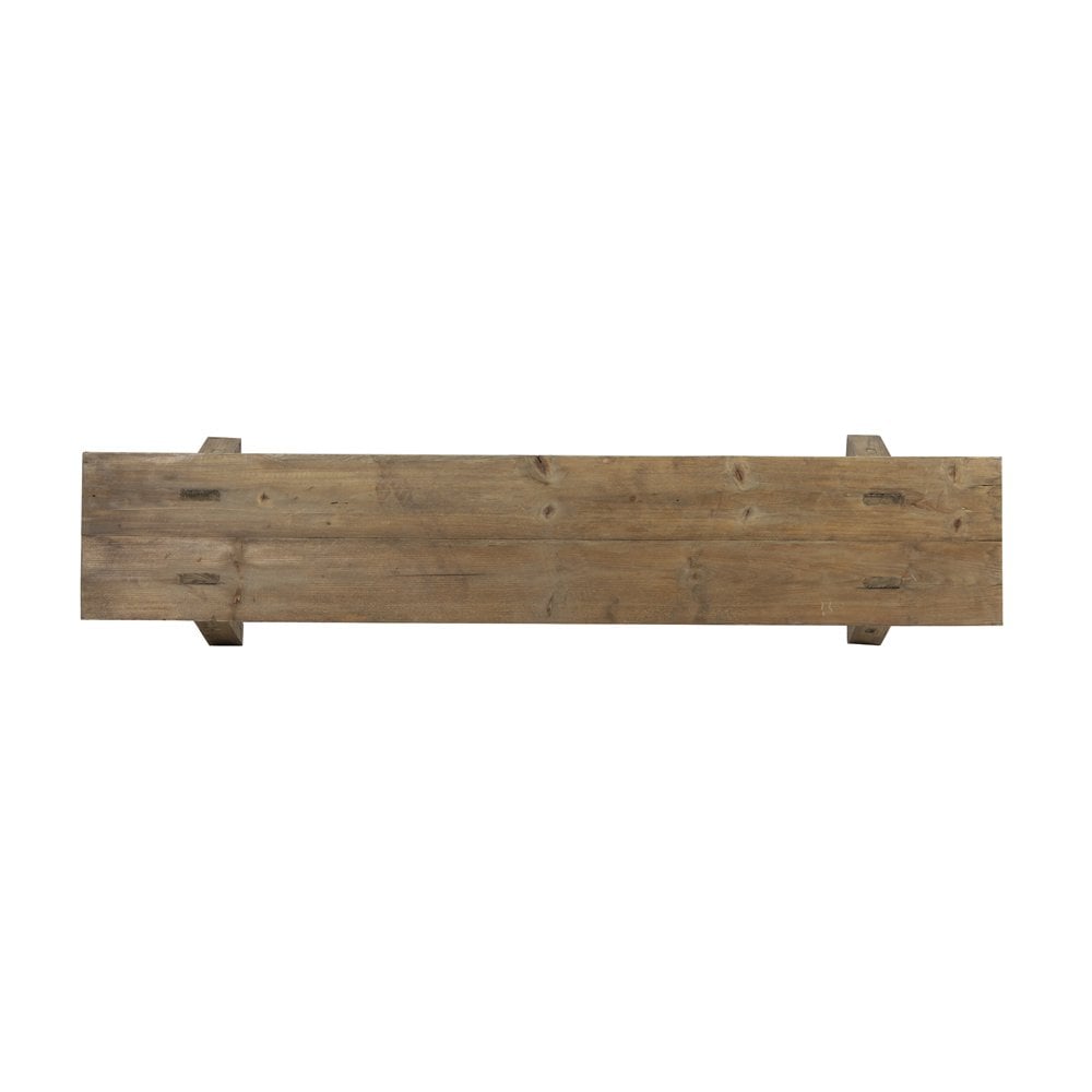 Rustic Natural Wood Bench - 108x20x36.5cm