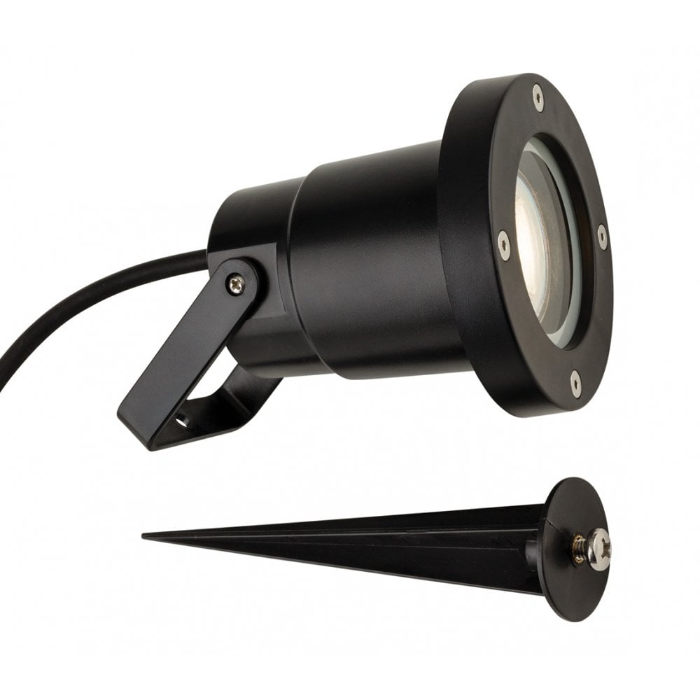 Monza Black Resin Wall & Spike Spot Light