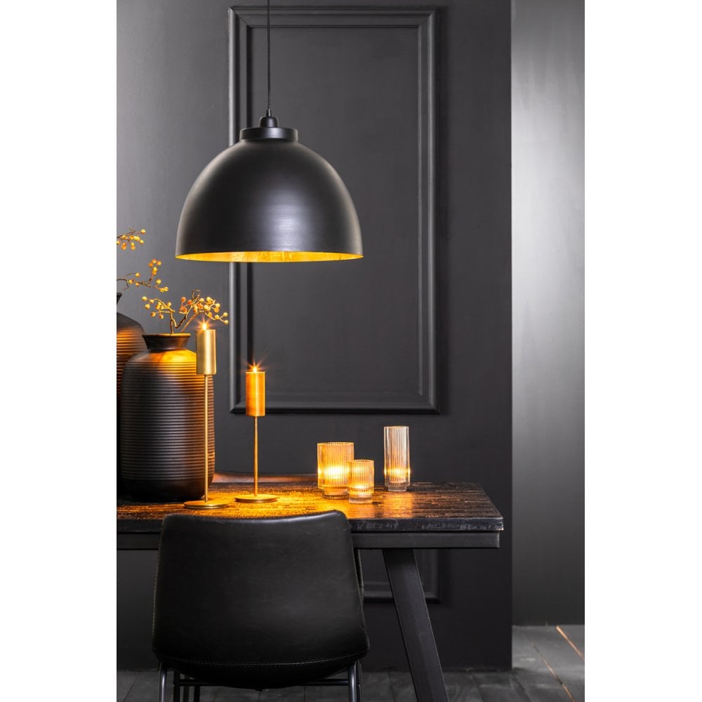 Kylie Elegant Black and Gold Pendant Light Fixture