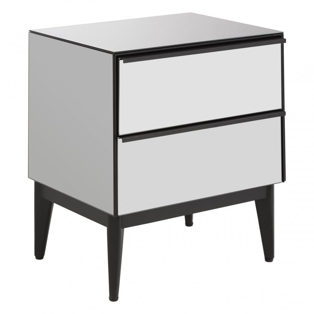 Rovigo 2 Drawer Chest, Black