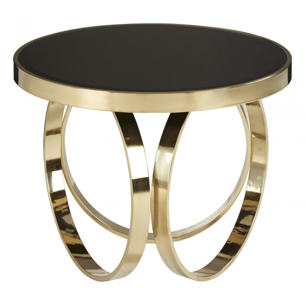 Ragusa Large Round Coffee Table, Gold