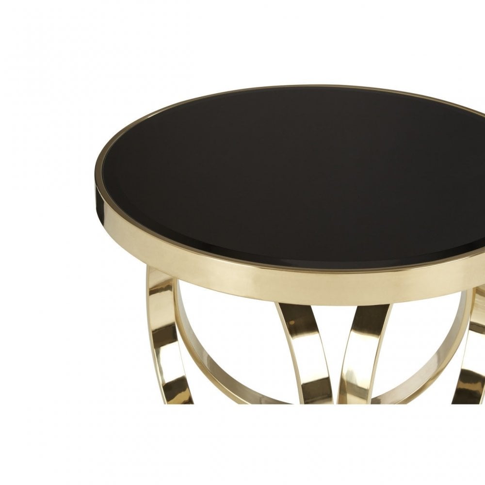 Ragusa Large Round Coffee Table, Gold