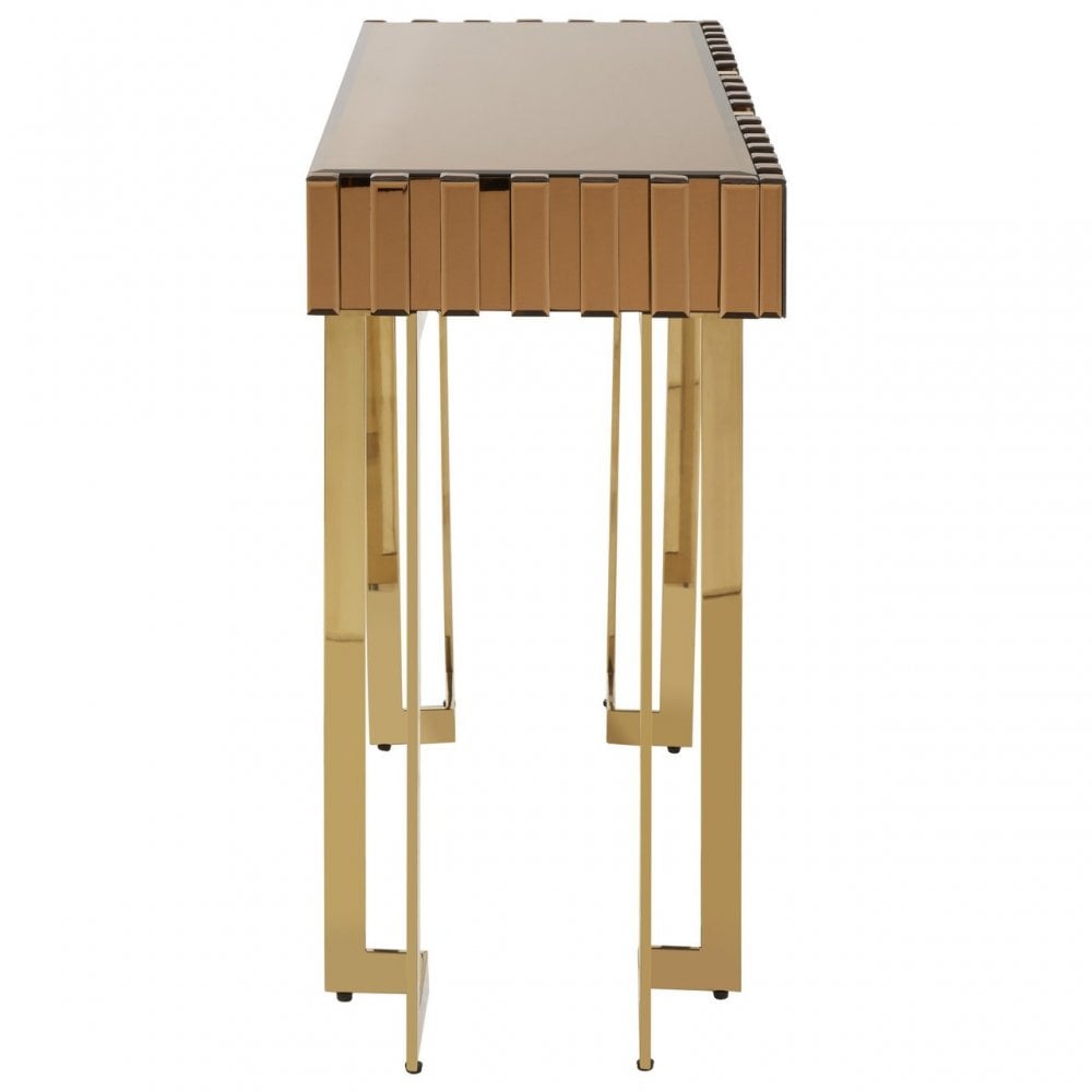 Rivoli Console Table, Gold