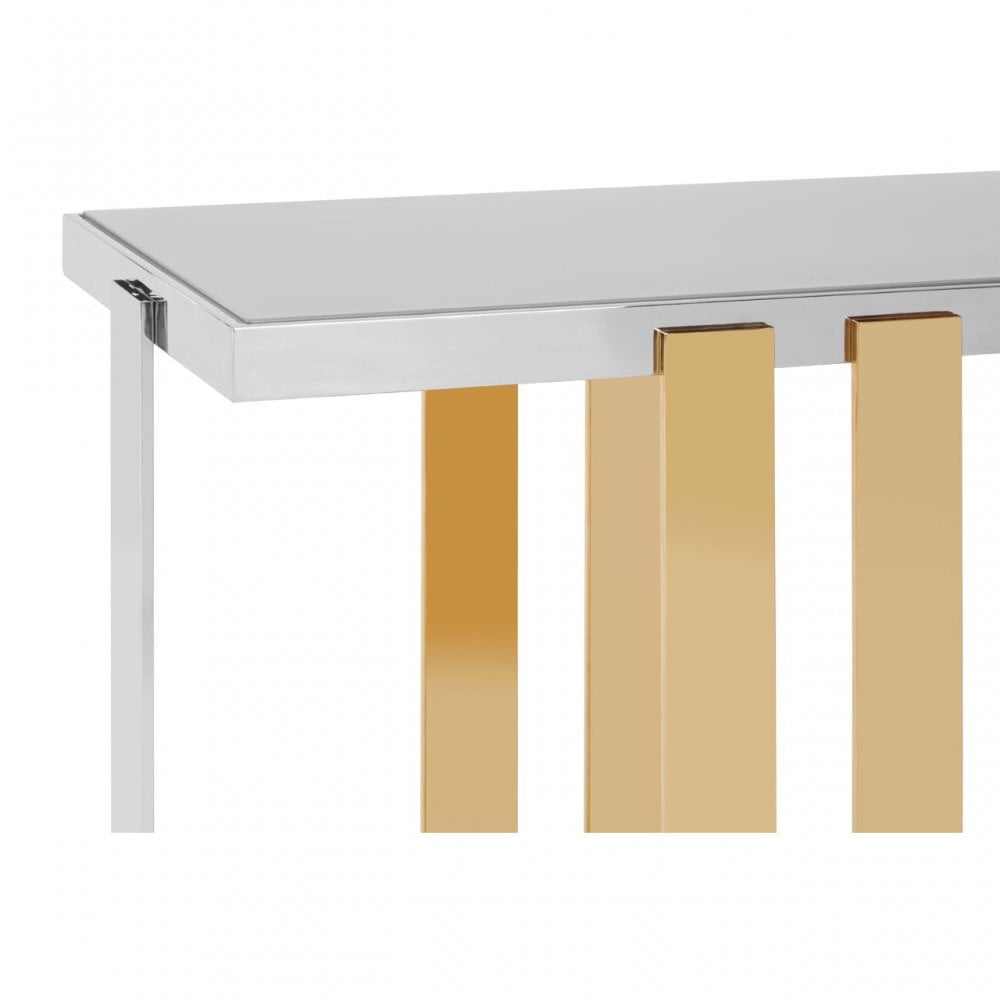 Demas Console Table, Gold
