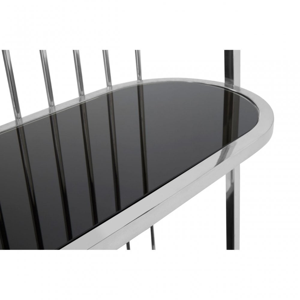 Horizon Silver Cage Design Bookshelf, Silver