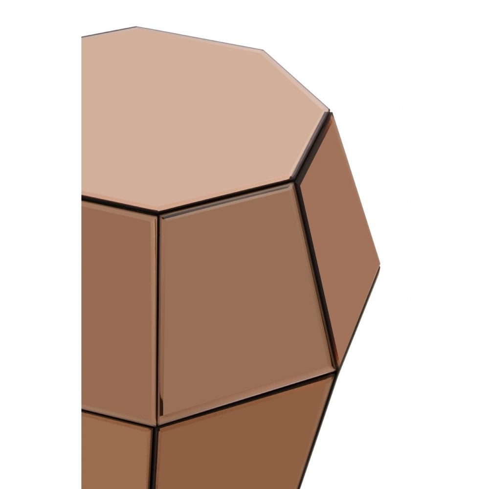 Kensington Townhouse Rose Gold Finish Stool, Rose Gold