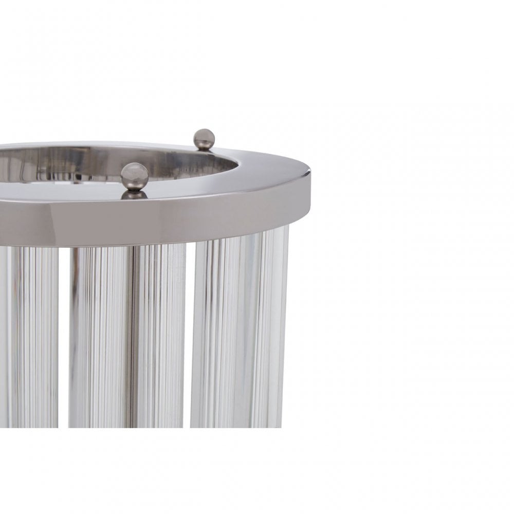 Franklin Large Silver Finish Candle Holder, Silver