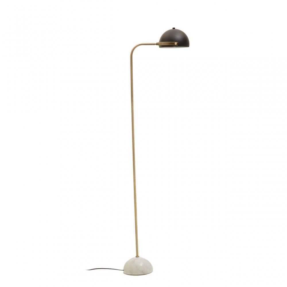 Murdoch Floor Lamp With Black Shade, Black