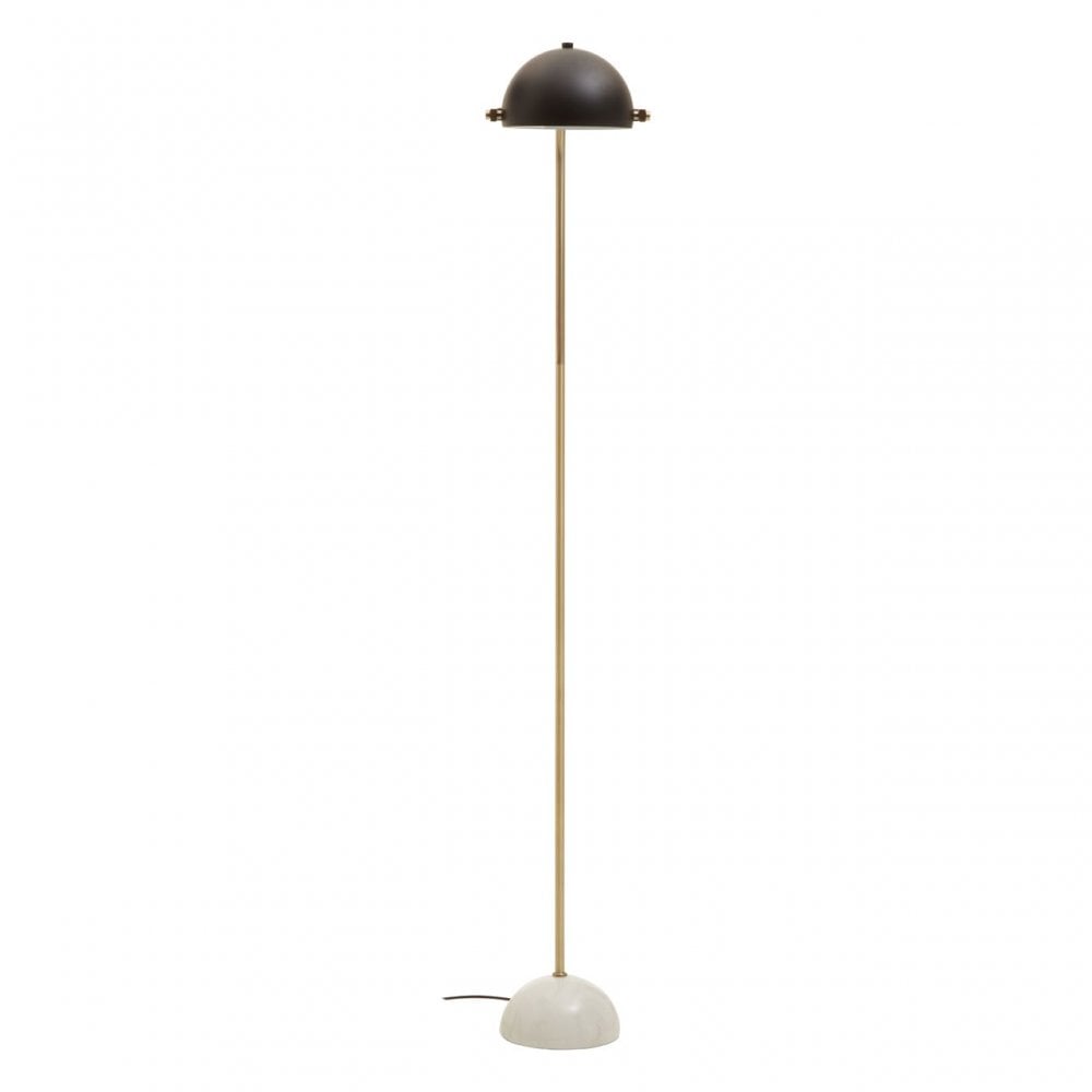Murdoch Floor Lamp With Black Shade, Black