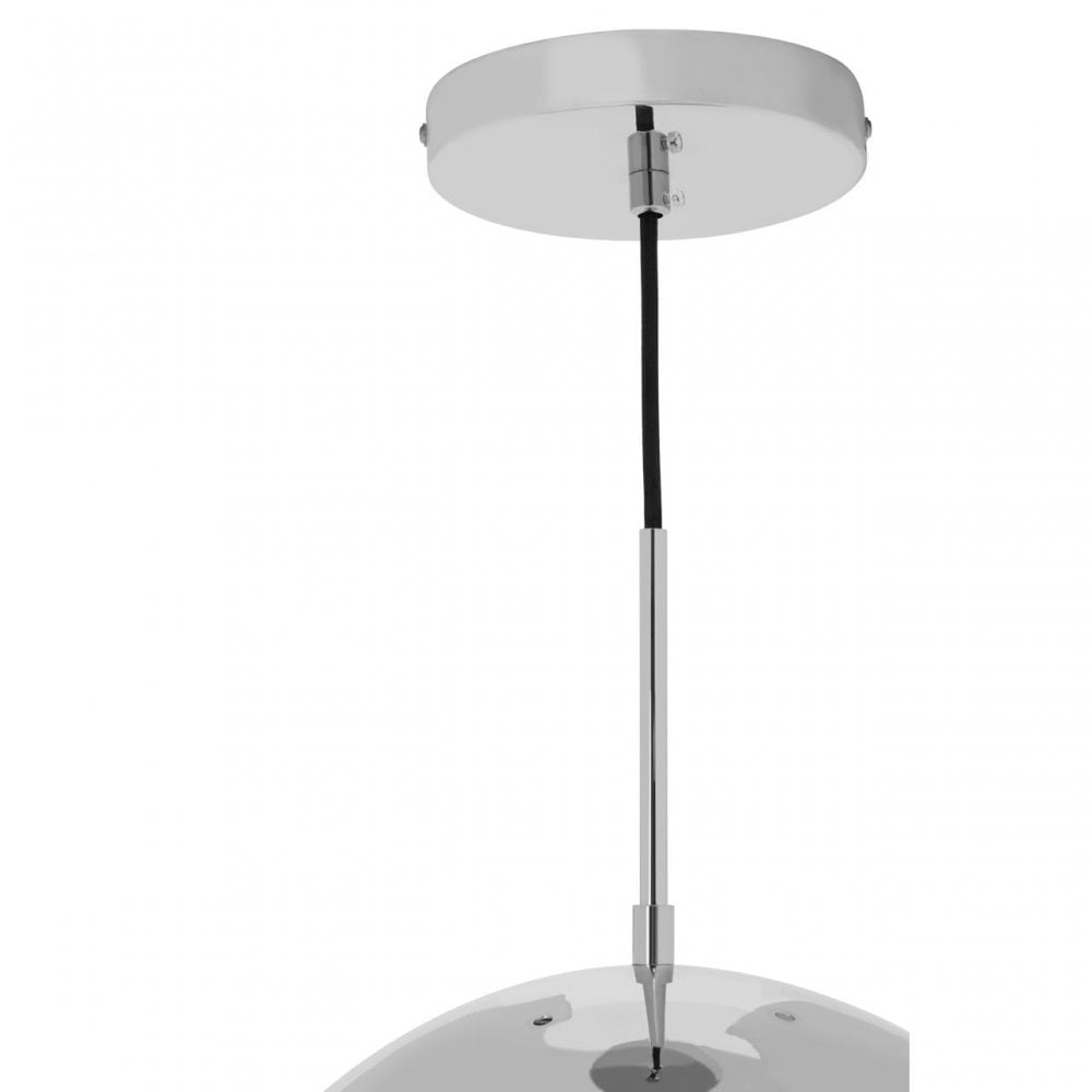 Revive Chrome Finish Pendant Light, Silver