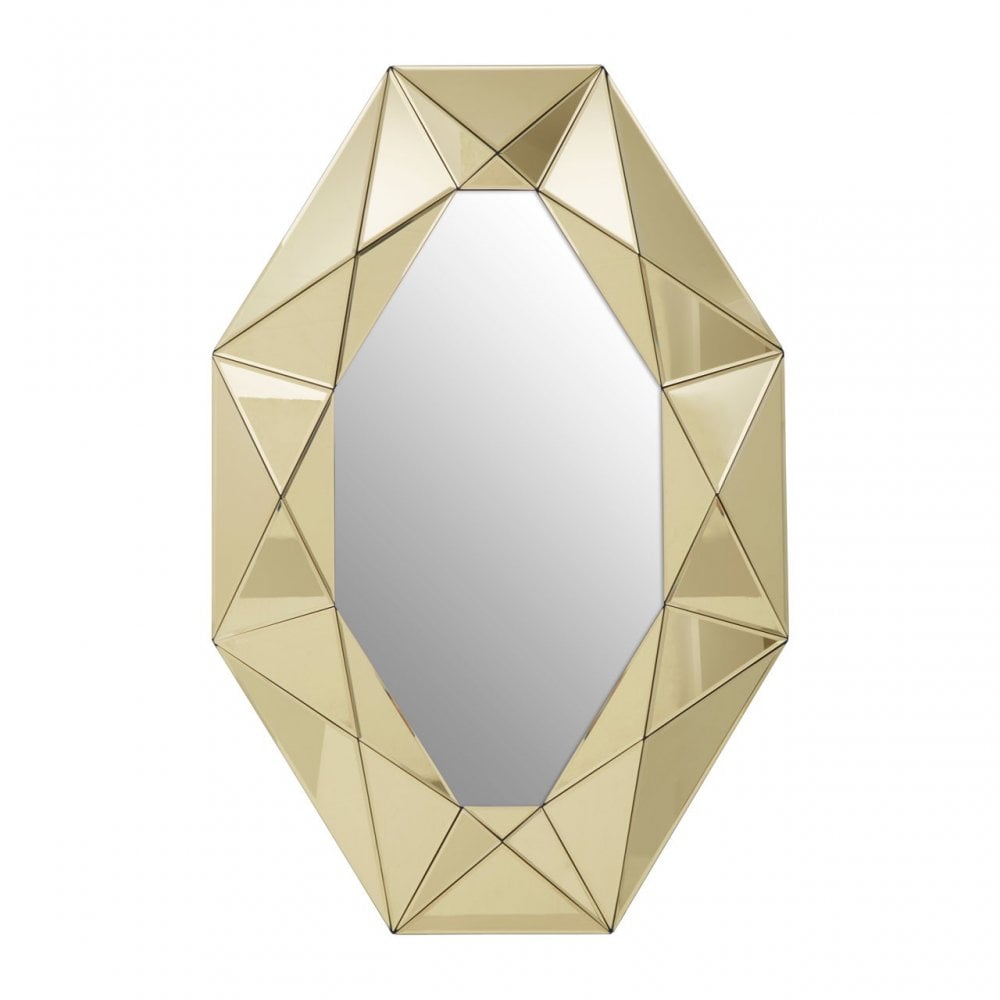 Kava Wall Mirror, Gold