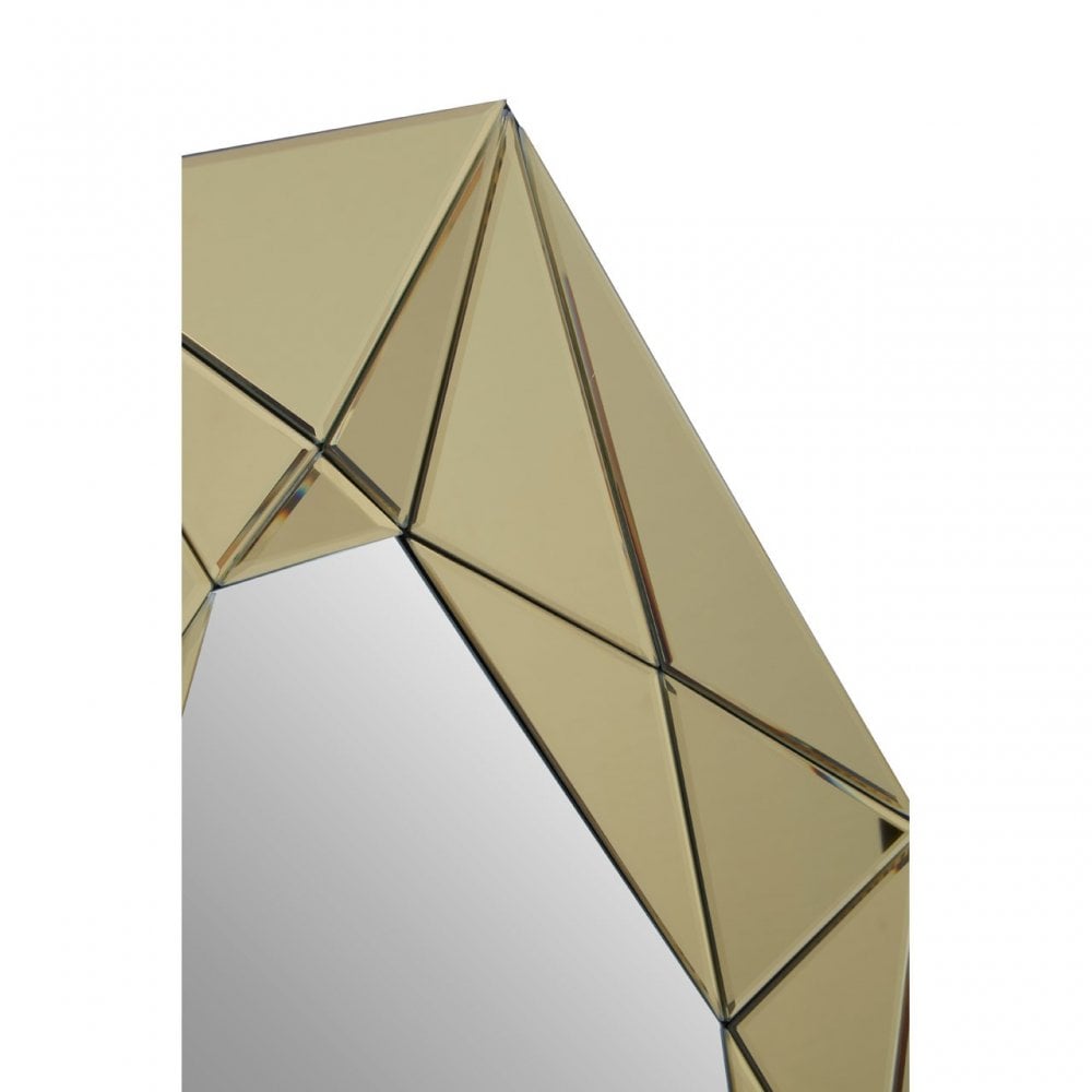 Kava Wall Mirror, Gold