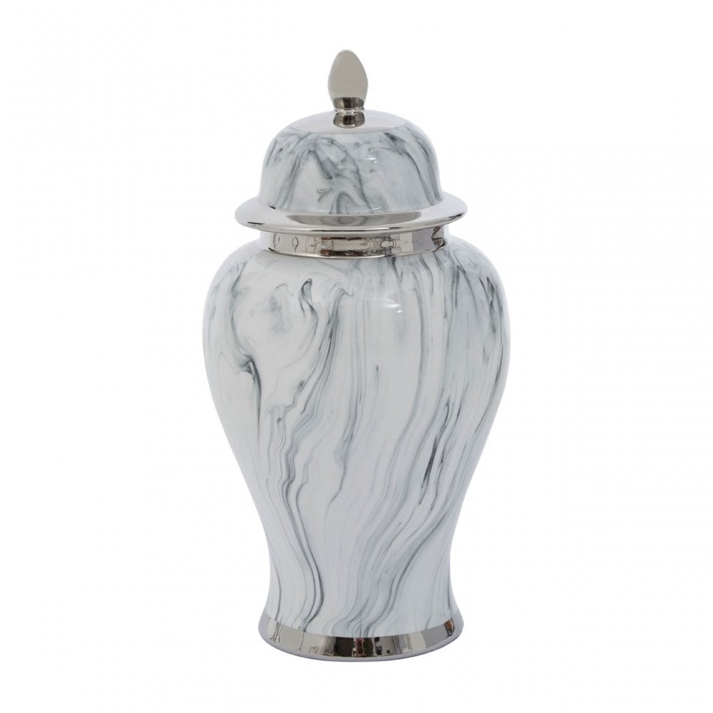 Marmo Marble Effect Large Ceramic Jar