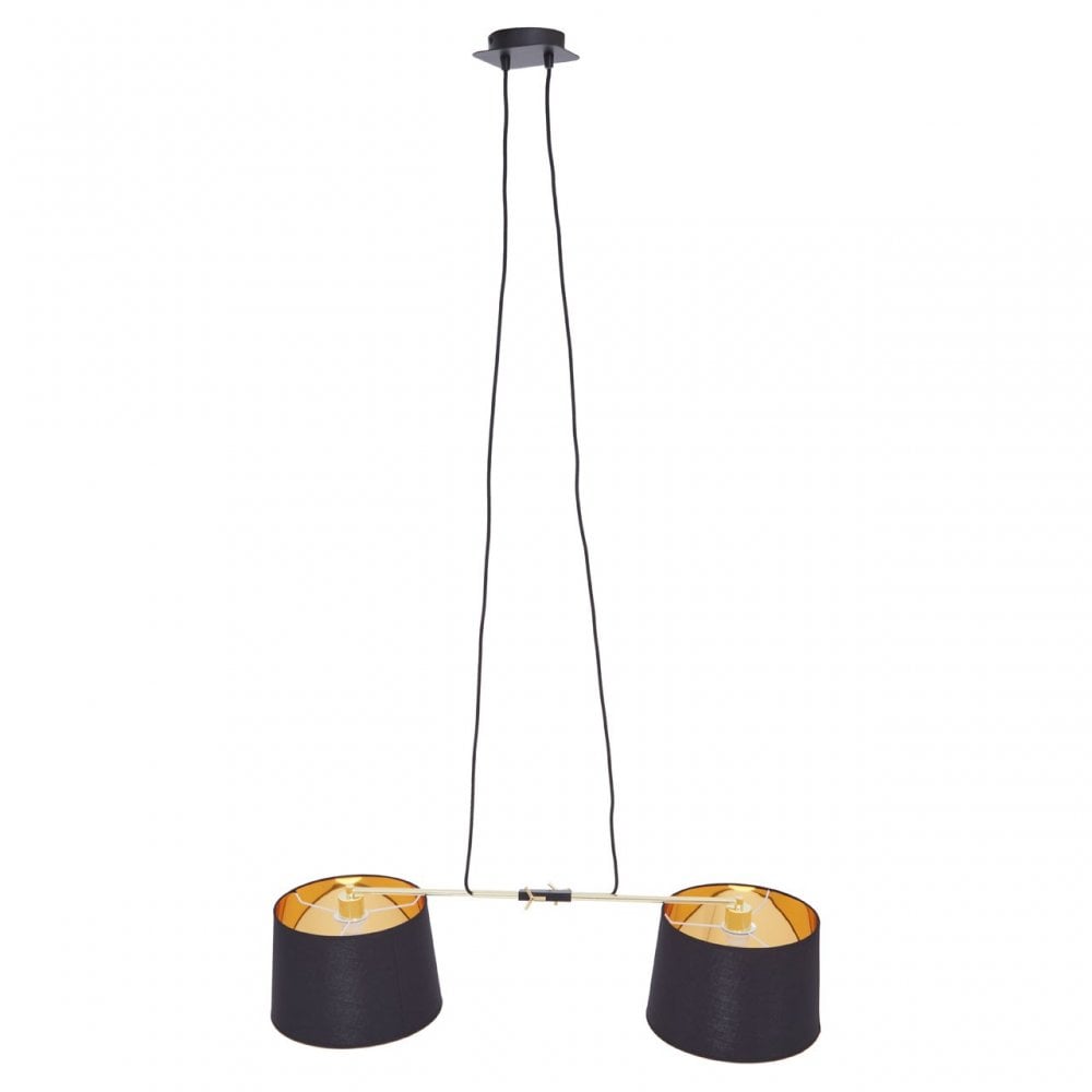 Leni 2 Bulbs Pendant Light, Gold