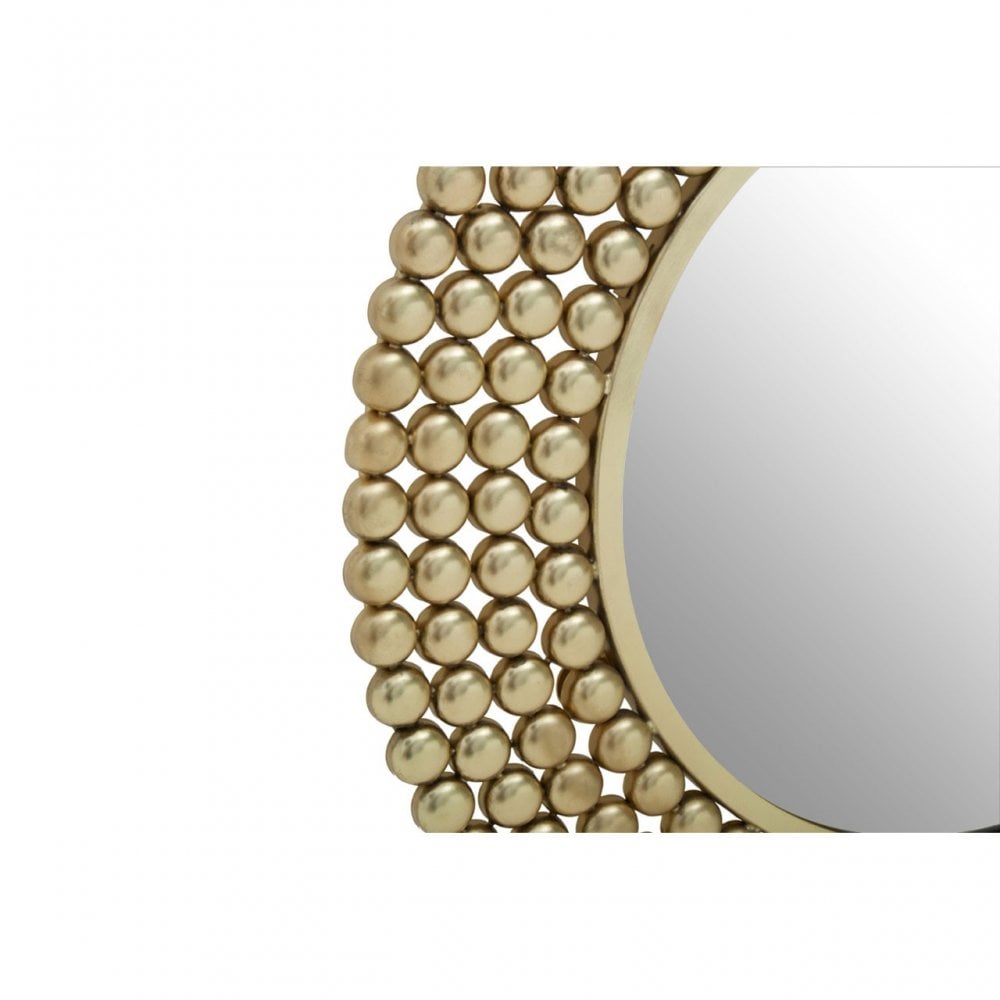 Templar Iron Wall Mirror, Gold