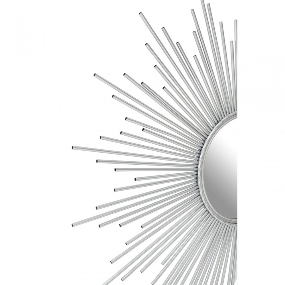 Cristal Silver Finish Wall Mirror, Silver