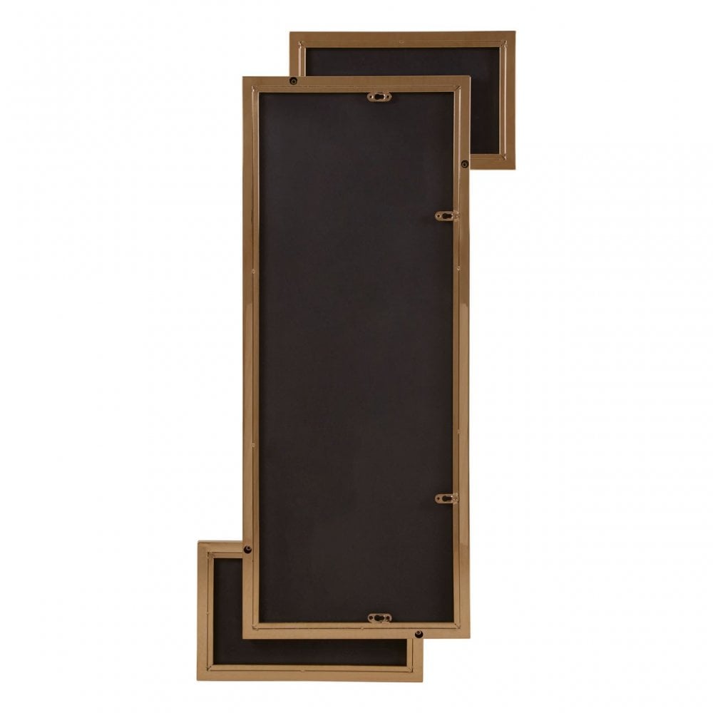 Oria Gold Frame Wall Mirror, Gold