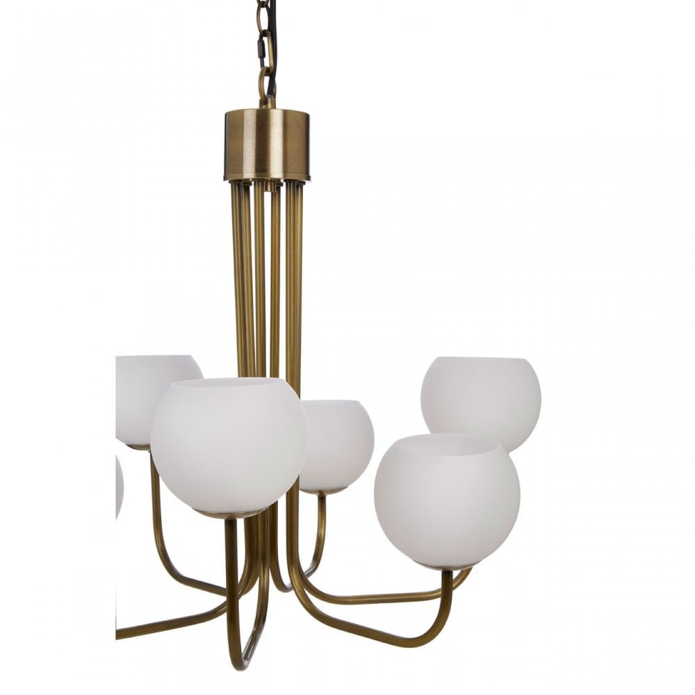 Waylen 6 Arm Chandelier, Silver