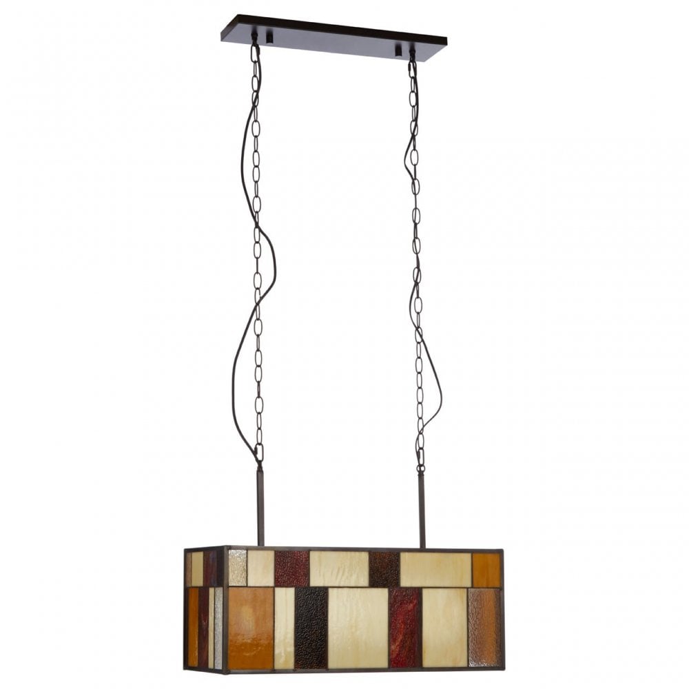 Waldorf Rectangle Pendant Light, Bronze