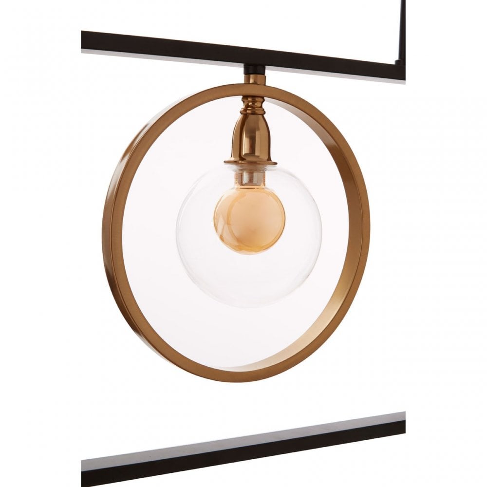 Abira 3 Bulb Pendant Lamp, Bronze