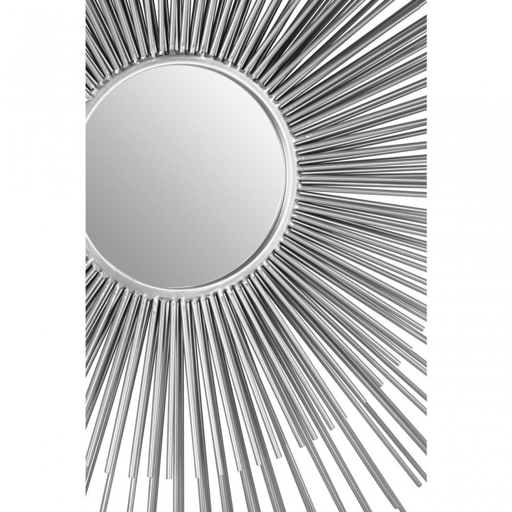 Cristi Silver Finish Wall Mirror, Silver
