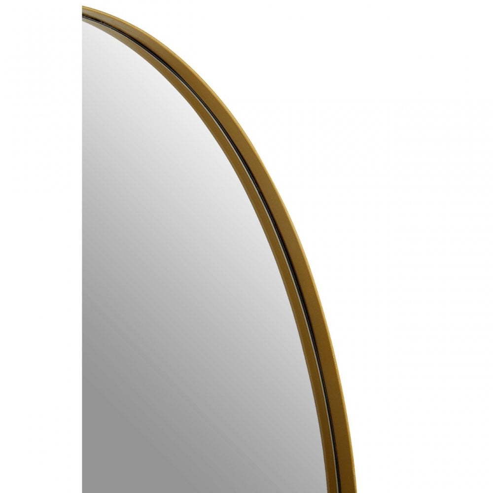Cora Gold Finish Oval Wall Mirror, Gold