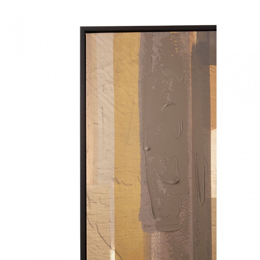 Astratto Ochre Canvas Wall Art, Yellow