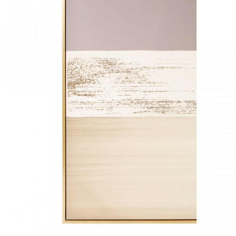 Astratto Canvas Gold And Grey Foil Wall Art, Grey