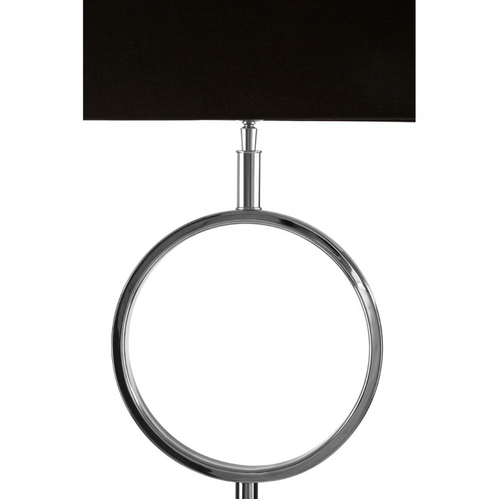 Skye Table Lamp With Stone Base, Silver