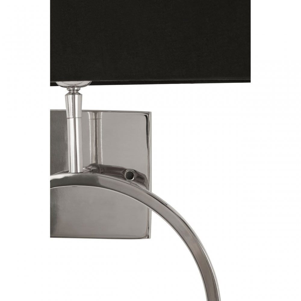 Skye Wall Light With Dual Ring Base, Silver