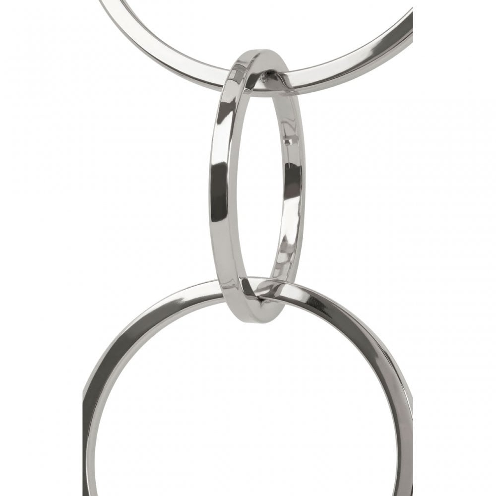 Skye Wall Light With Dual Ring Base, Silver