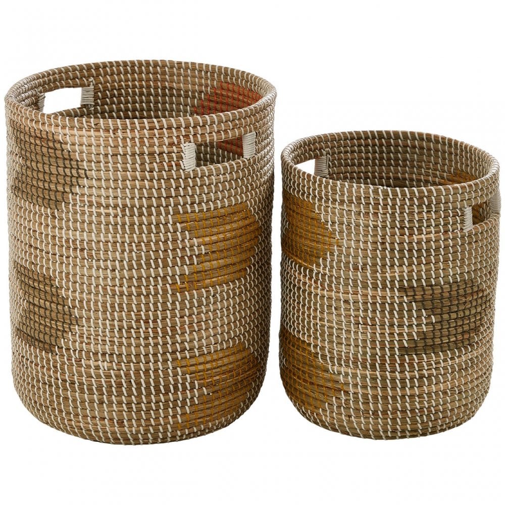 Bora Set Of 2 Storage Baskets, Natural