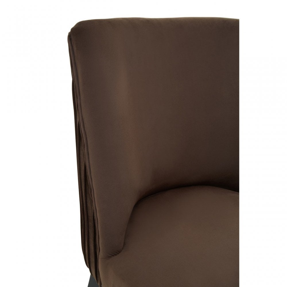 Fifty Five South Mink Velvet Dining Chair