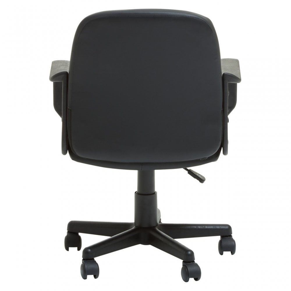 Black Pu Home Office Chair, Black