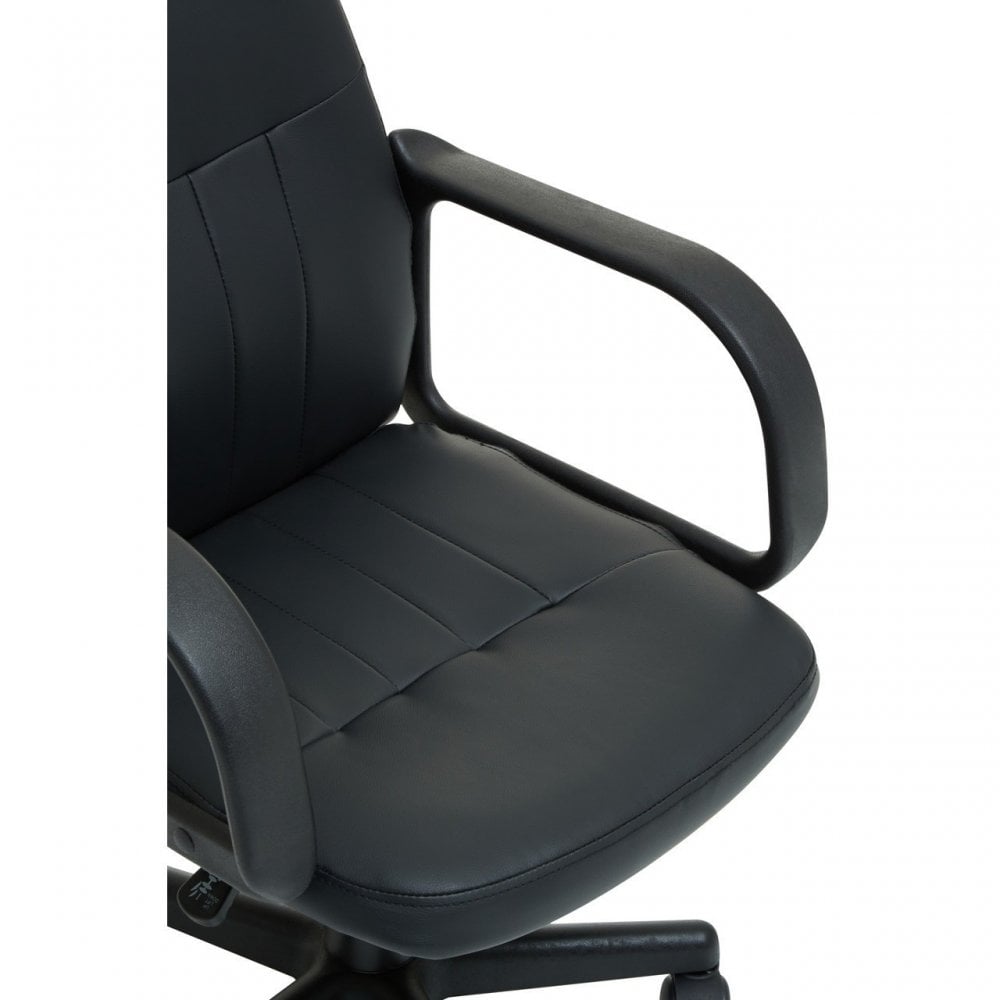 Black Pu Home Office Chair, Black