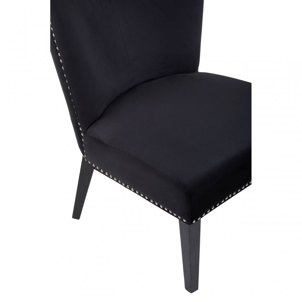 Kensington Townhouse Black Winged Dining Chair