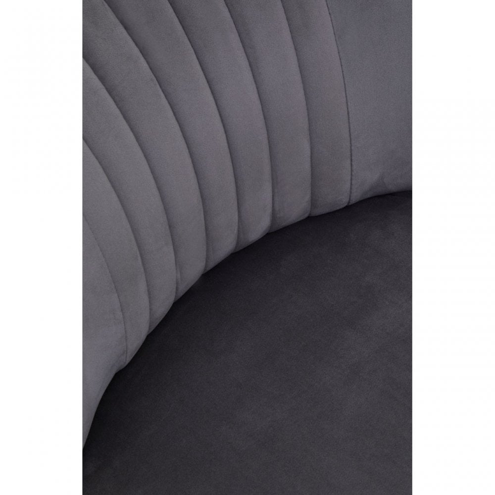Regents Park Grey Velvet Chair
