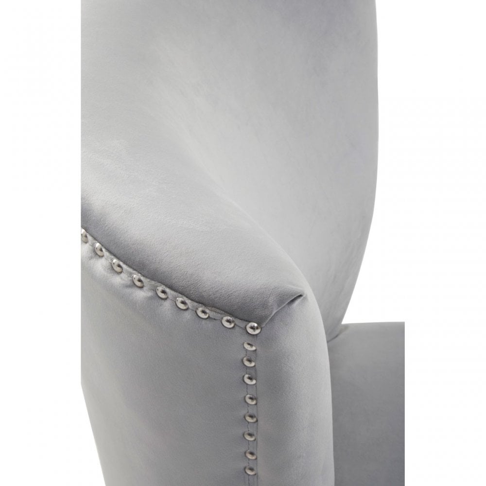Kensington Townhouse Grey Winged Dining Chair