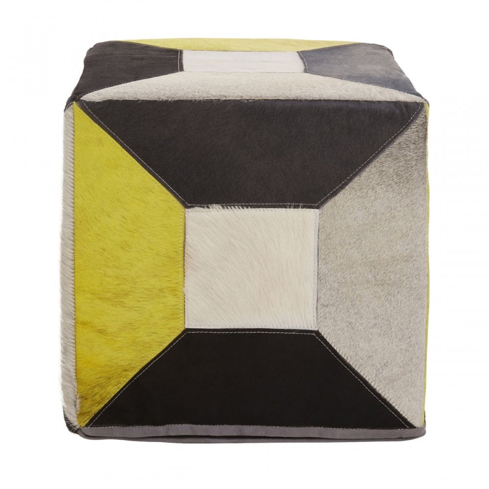 Safira Abstract Pouffe, Multi-Coloured