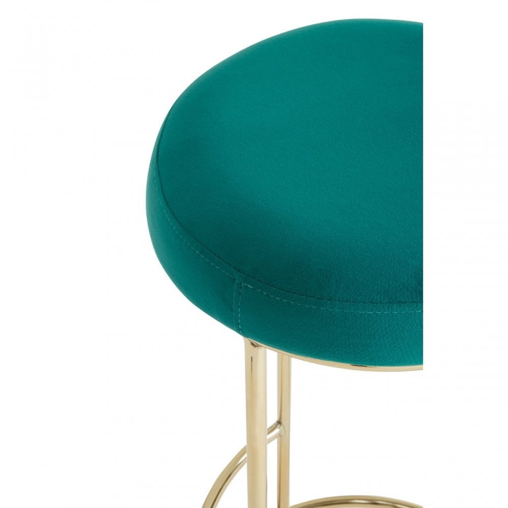Manhattan Green Velvet Tall Bar Stool