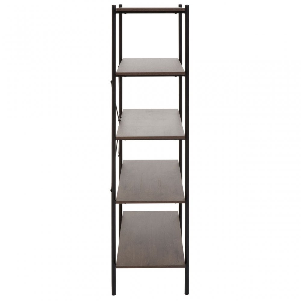 Bradbury Five Tier Dark Oak Shelf Unit