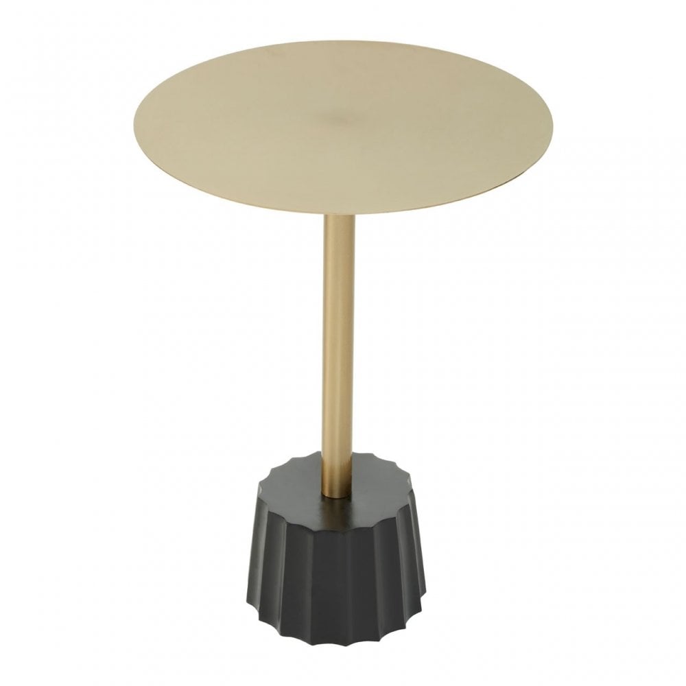 Corra Side Table With Black Base